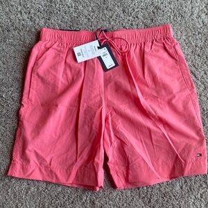 Tommy Hilfiger Pink/Salmon Mens Swim Shorts Size Medium
